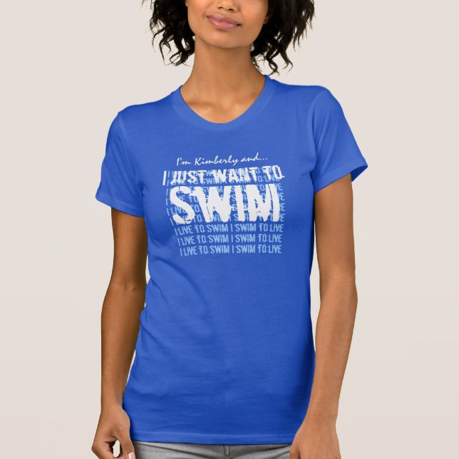 Camiseta NADADA I vivo a nadar (Anverso)