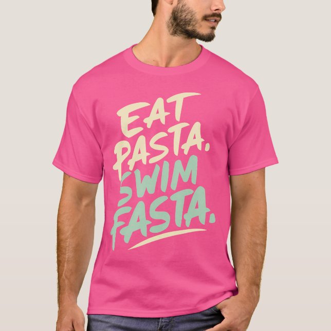 Camiseta Nadador Comer Pasta Nadar Fasta Nadar Nadar (Anverso)