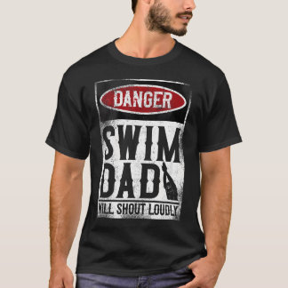 Camiseta Nadador de natación Peligro Nadar