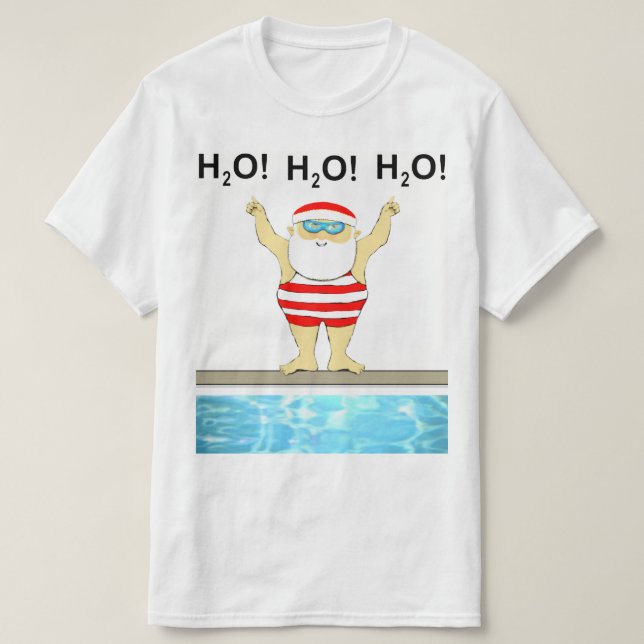 Camiseta Nadador de Navidad (Diseño del anverso)