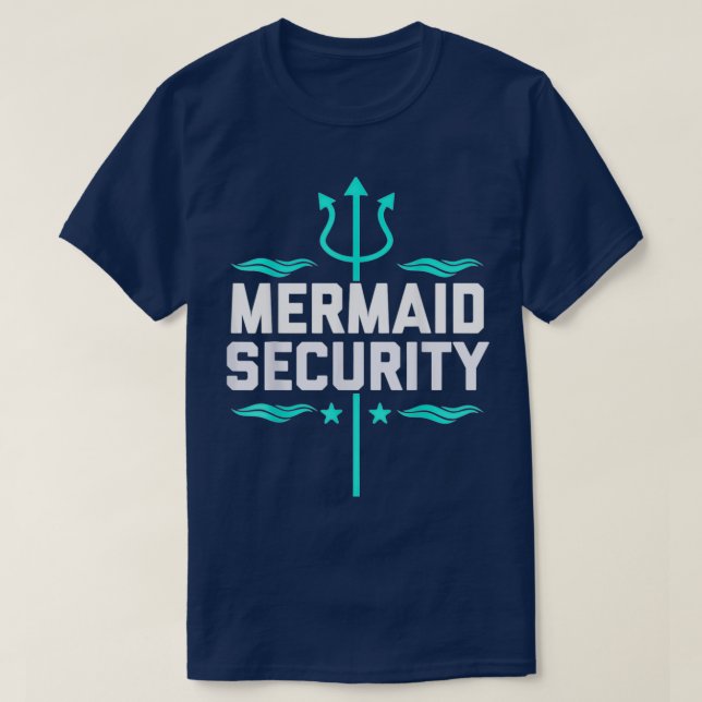 Camiseta Nadador de seguridad de Sirena 1 (Diseño del anverso)