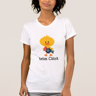 Camiseta Nadador del polluelo de la nadada