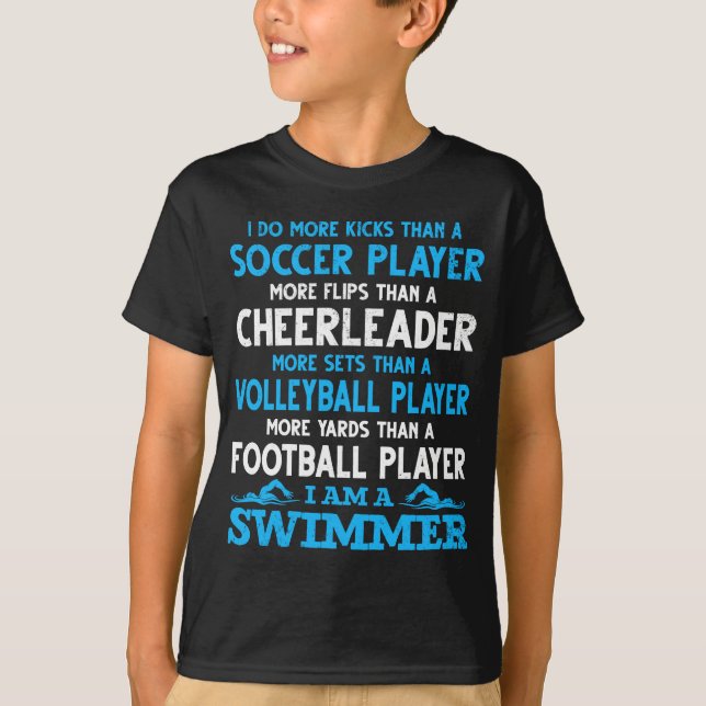 Camiseta Nadador divertido de definición de natación (Anverso)