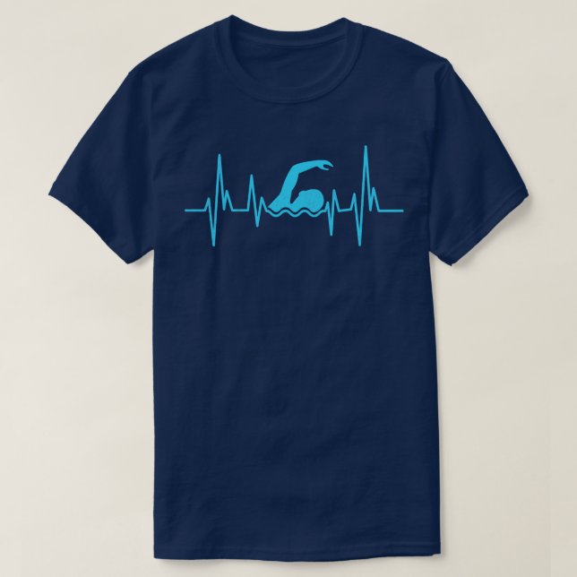 Camiseta Nadador latido Me Gusta Nadar (Diseño del anverso)