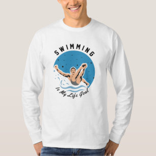 Camiseta nadador - Nadar es mi meta de vida