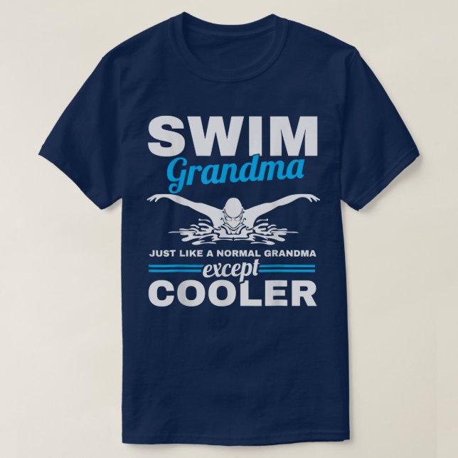 Camiseta Nadadora Abuela Natación Abuela Natación  (Diseño del anverso)