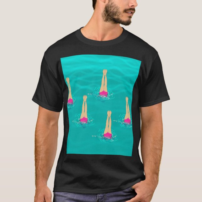 Camiseta Nadadores Artísticos - Nadando Bajo El Agua (Anverso)