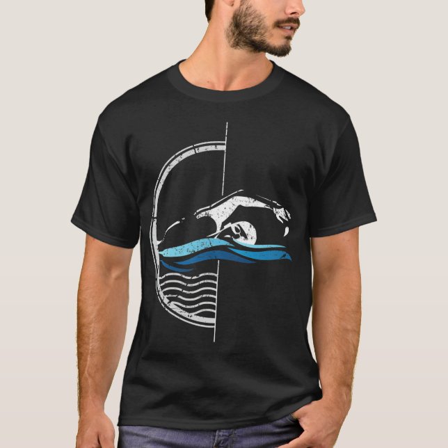 Camiseta Nadadores Delanteros Crawmming Gift Ideas christia (Anverso)