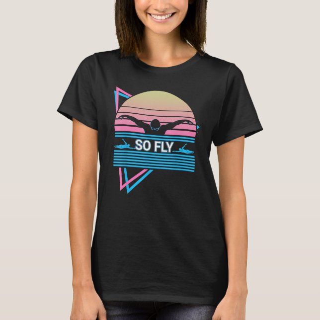 Camiseta Nadadores Retro So Fly (Anverso)