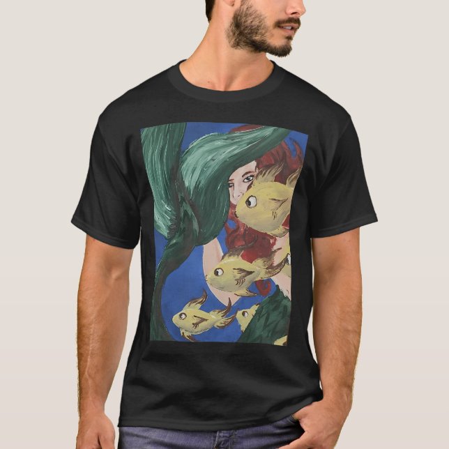 Camiseta Nadando con los Peces (Anverso)