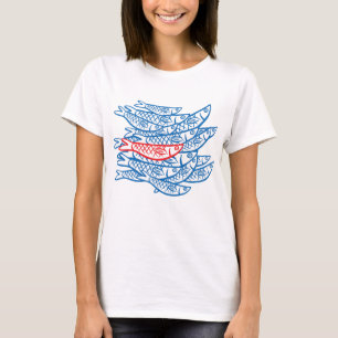 Camiseta Nadando con sardinas