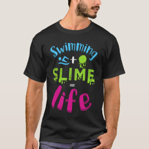 Camiseta Nadando divertidos nadadores Slime Perfecto Fin de