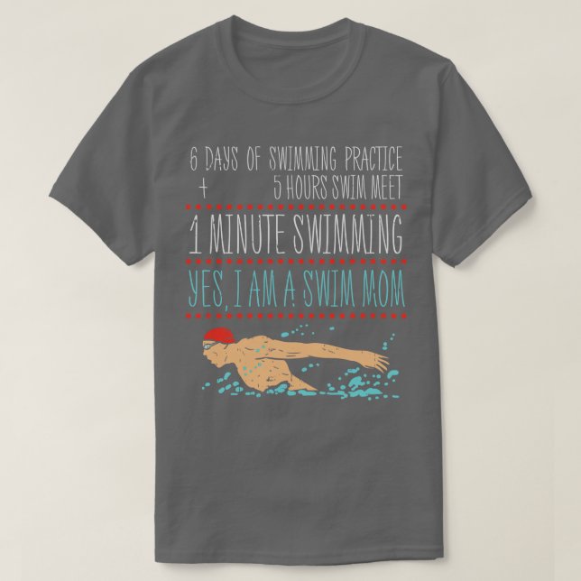 Camiseta Nadando Mamá 1 (Diseño del anverso)