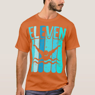 Camiseta Nadando Niños De 11 Años De Edad