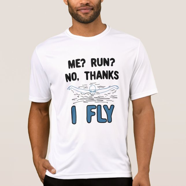 Camiseta Nadando - Vuelo (Anverso)