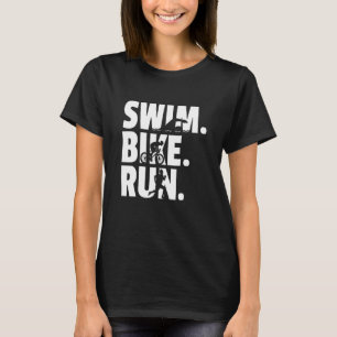 Camiseta Nadar Bicicleta Correr Gráfico Correr Natación Cic
