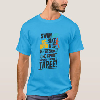 Camiseta Nadar, Bicicleta, Correr - Triatlón