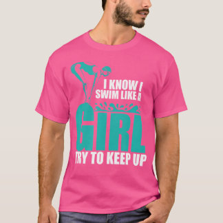 Camiseta Nadar Como Mujeres Chicas Mujeres Chicas Nadar