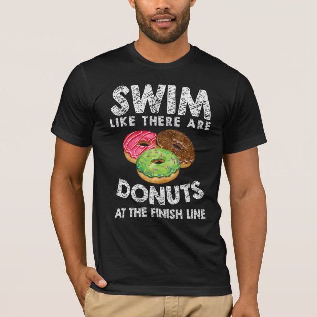 Camiseta Nadar Como Si Hubieran Donuts En La Línea De Termi (Anverso)
