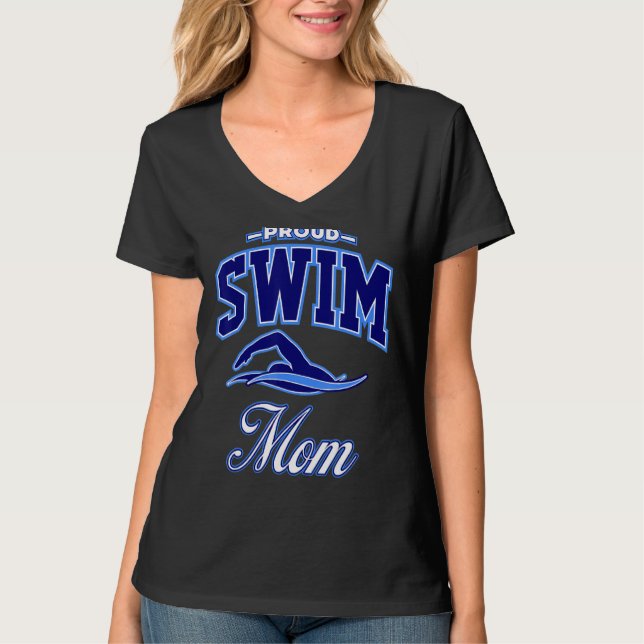 Camiseta Nadar con mamá (Anverso)