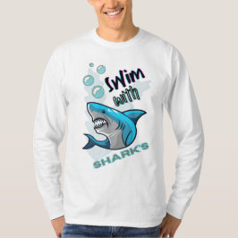 Camiseta nadar con tiburones