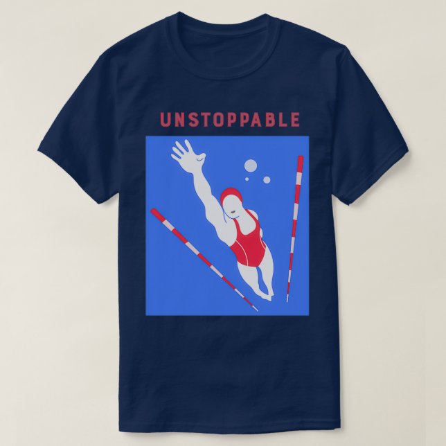 Camiseta Nadar imparable (Diseño del anverso)