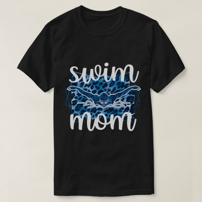 Camiseta Nadar Mamá Mejor Nadar Mamá De Una Madre Nadadora  (Diseño del anverso)