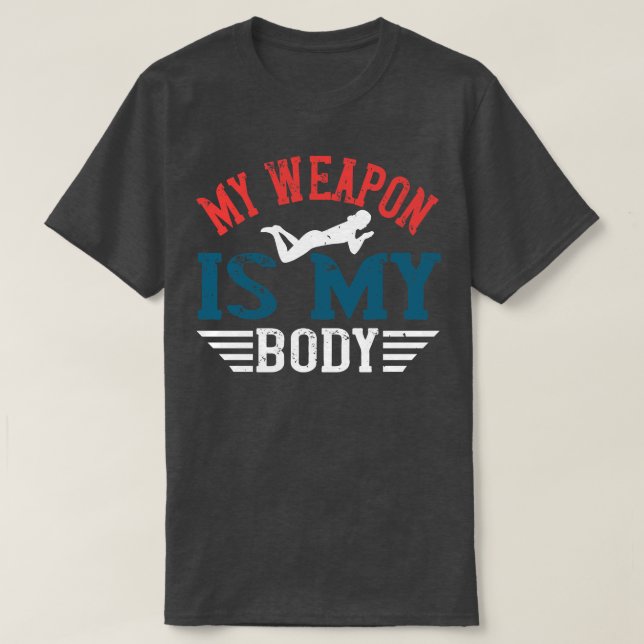 Camiseta Nadar Mi arma es mi cuerpo (Diseño del anverso)
