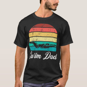 Camiseta Nadar Papá Divertidos hombres nadar Padres Día Dep