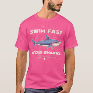 Camiseta nadar rápido evitar tiburones TShirt