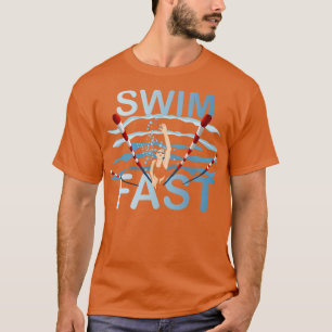 Camiseta Nadar Rápido Natación Competitiva Estilo Libre Muj