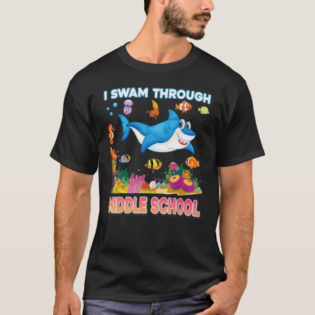 Camiseta Nadé a través de la escuela secundaria de posgrado (Anverso)