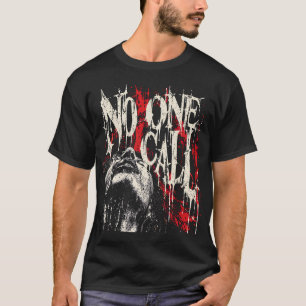 Camiseta NADIE A QUIEN LLAMAR — Gótico Angustiado Rojo