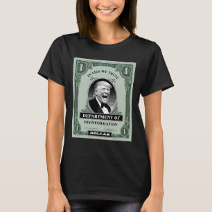 Camiseta "nadie confía" - Parodia de billetes de Trump 1
