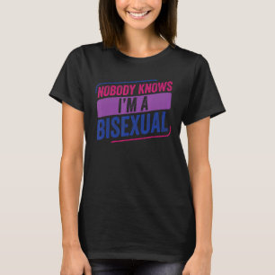 Camiseta Nadie conoce la bandera del orgullo bisexual bisex