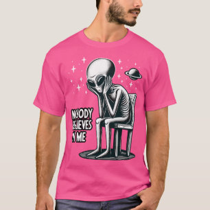 Camiseta Nadie Cree En Mí Divertido Y Ufo Alien