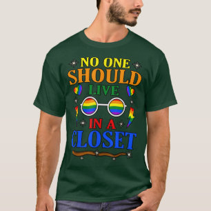 Camiseta Nadie Debería Vivir En Mes Del Orgullo Gay LGBTQ
