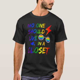 Camiseta Nadie Debería Vivir En Un Orgullo Comunitario De L