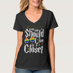 Camiseta Nadie Debería Vivir En Un Pr Lgbt De Lgbt.
