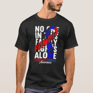 Camiseta Nadie En Esta Familia Pelea Solo En Fibra Pulmonar