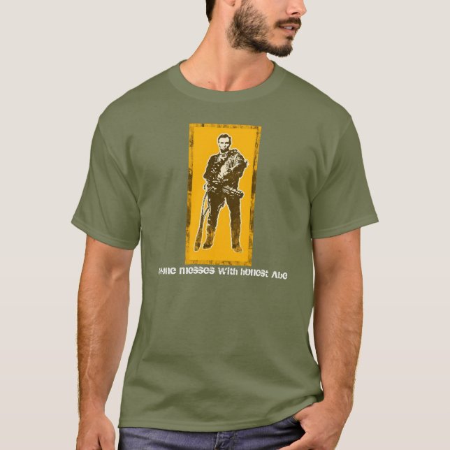 Camiseta Nadie ensucia con Abe honesto (Anverso)