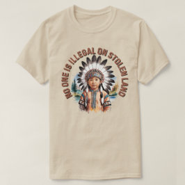 Camiseta Nadie Es Ilegal En Tierra Robada