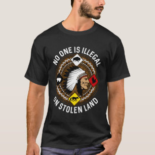 Camiseta Nadie Es Ilegal En Tierra Robada