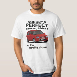 Camiseta Nadie es perfecto con una Micra/March K11C