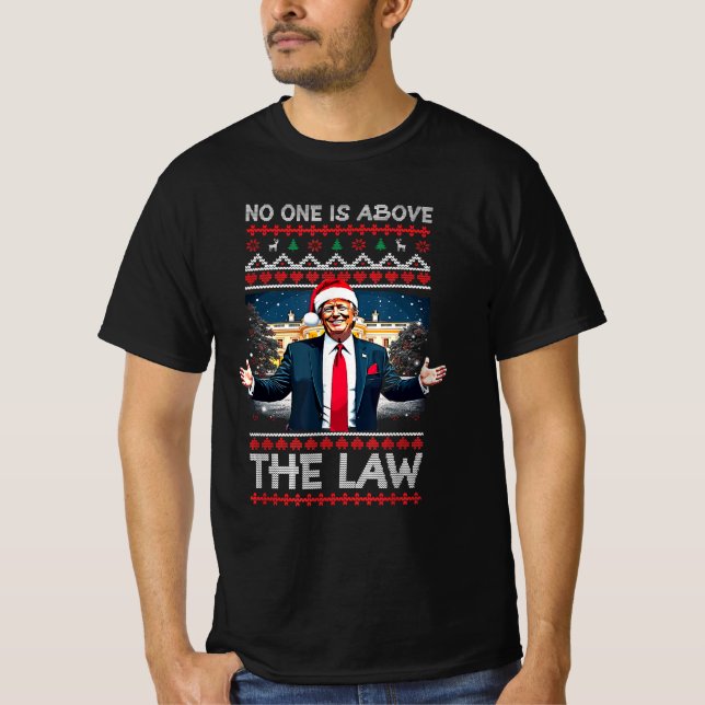 Camiseta Nadie está por encima de la ley Navidad Biden Dive (Anverso)