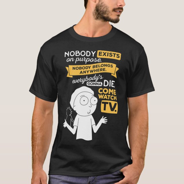 Camiseta Nadie existe a propósito, nadie pertenece a ningun (Anverso)