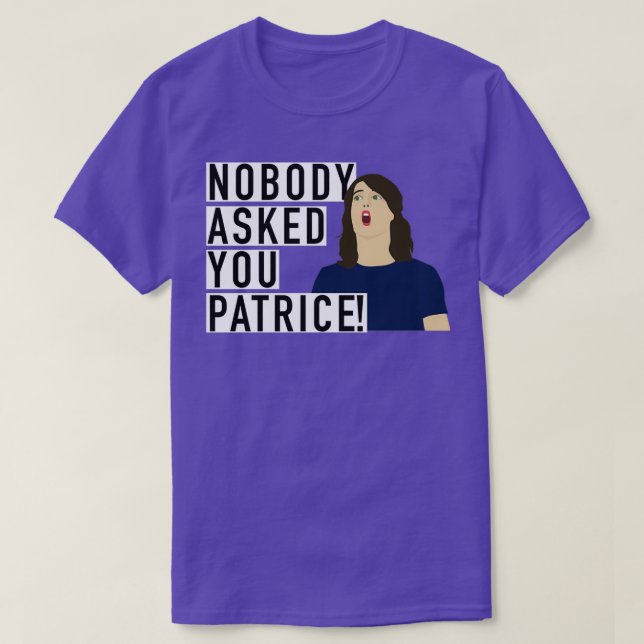 Camiseta Nadie le preguntó a Patrice (Diseño del anverso)