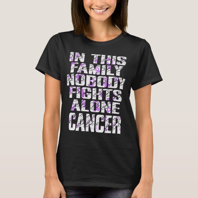 Camiseta Nadie lucha solo contra el cáncer testicular (Anverso)