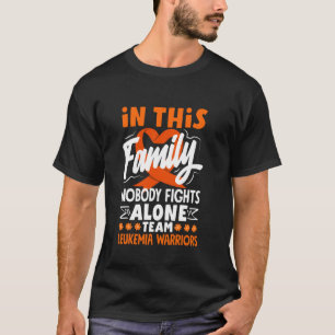 Camiseta Nadie lucha solo contra el equipo de leucemia guer