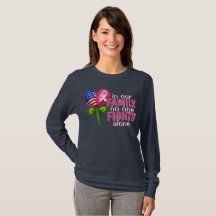 Nadie lucha solo Corazón de flor de cinta rosa